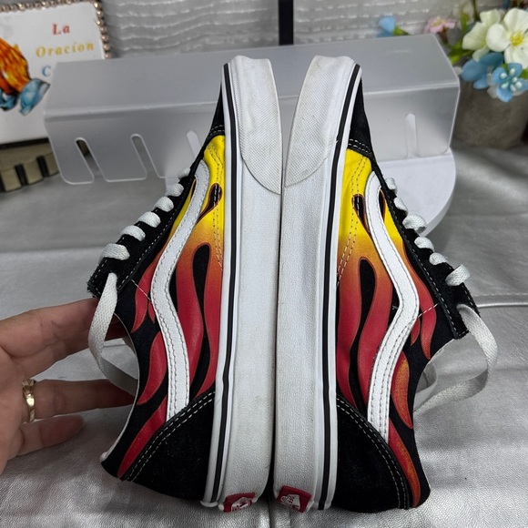 (S0)Vans Old Skool Flame Skater Low Top Canvas Shoes,Unisex,Sz 7.5 Women's/6 Men - Picture 8 of 11